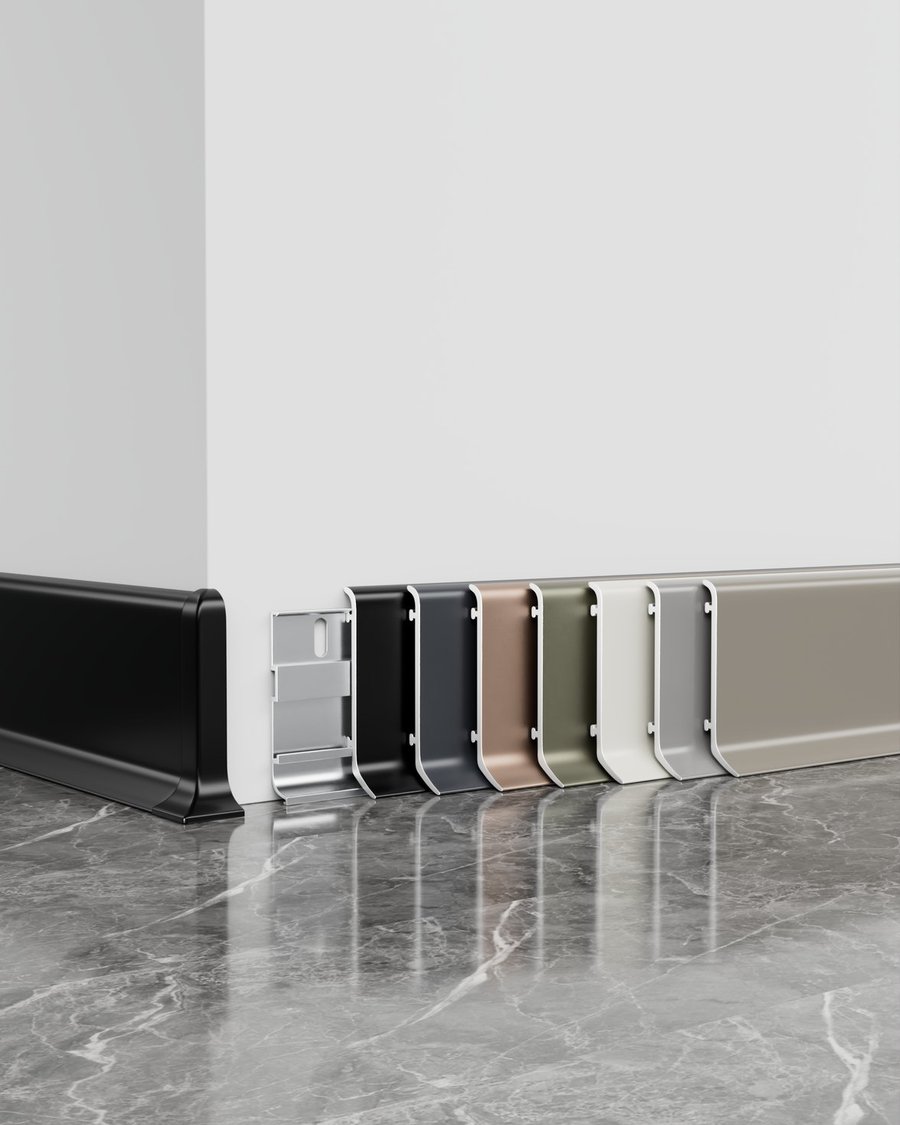 Colour clip baseboard AVH-A-5
